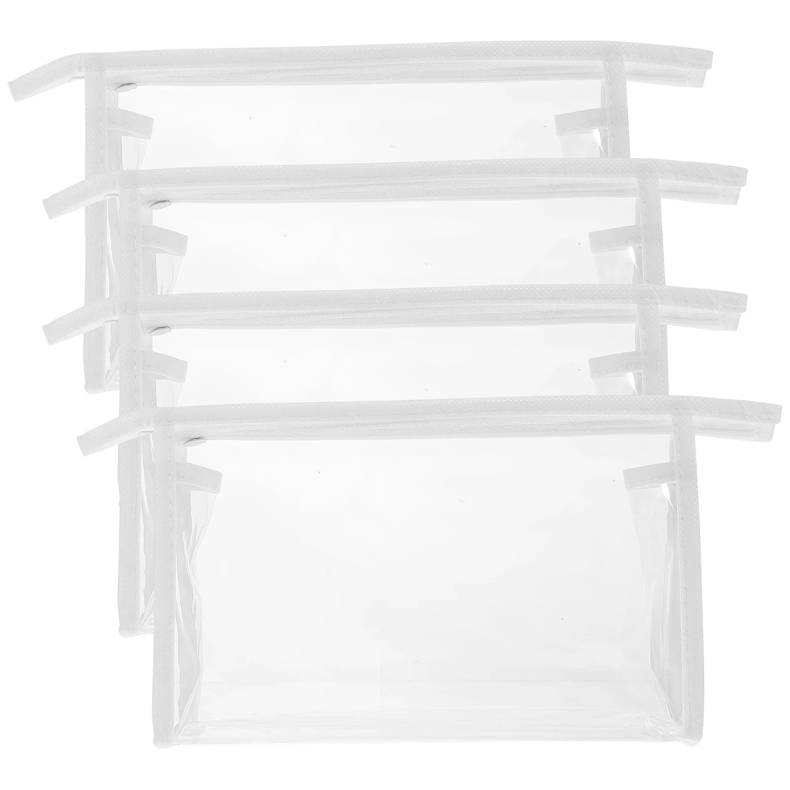 4-teiliges tragbares Make-up-Taschen-Set, transparenter Organizer, wasserdichter Reise-Kulturbeutel, Aufbewahrungsbeutel mit Reißverschluss für den täglichen Gebrauch