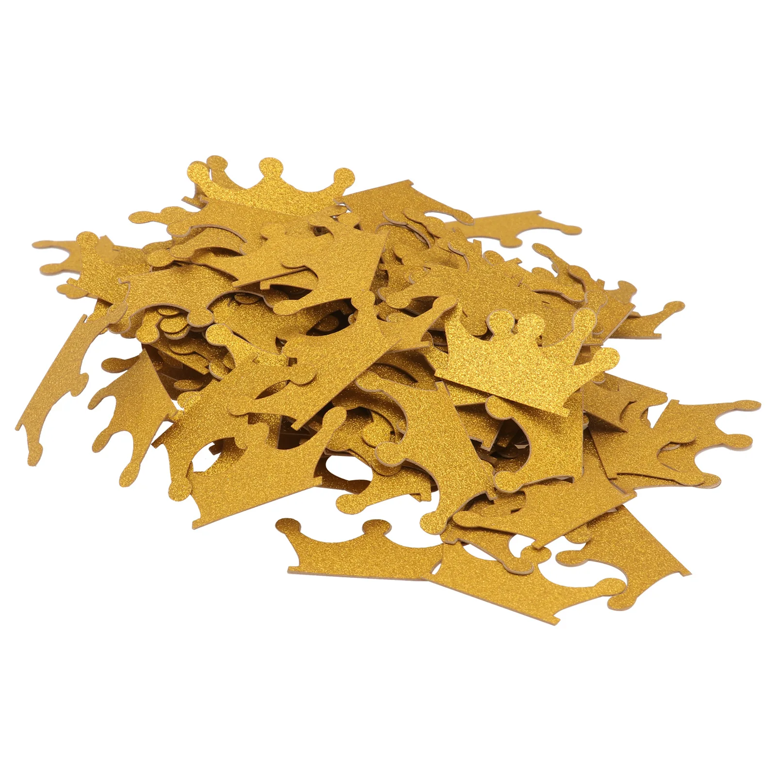 

200 Pcs Crown Shaped Confetti Golden Paper Party Supplies Birthday Baby Shower Bridal Anniversary Decor Table Festive Atmosphere