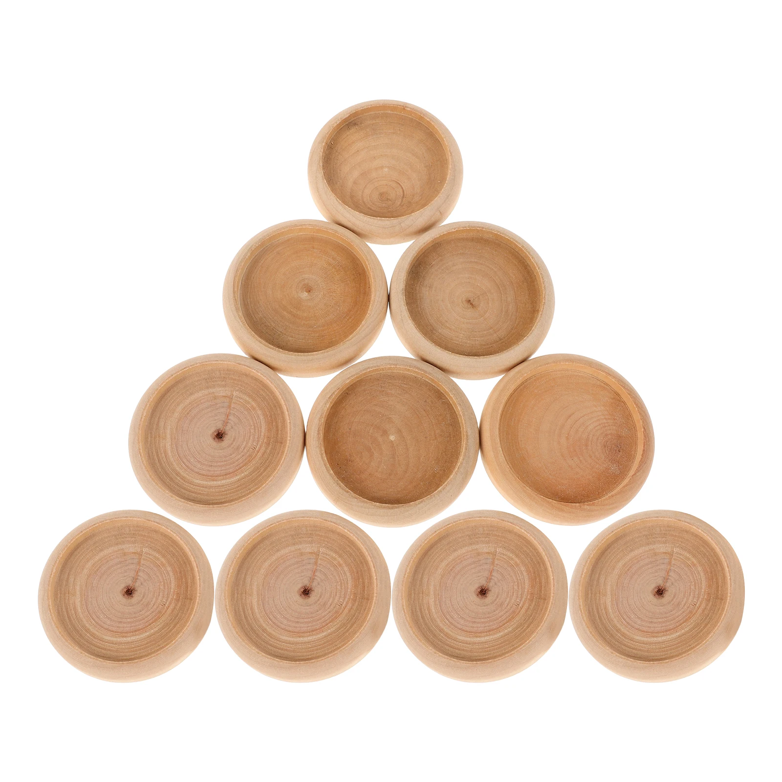

Solid Wood Compact Needle Cushion Wooden Lotus Tree Artware Miniature Bases Small Wood Base Reusable Pin Cushion Household DIY