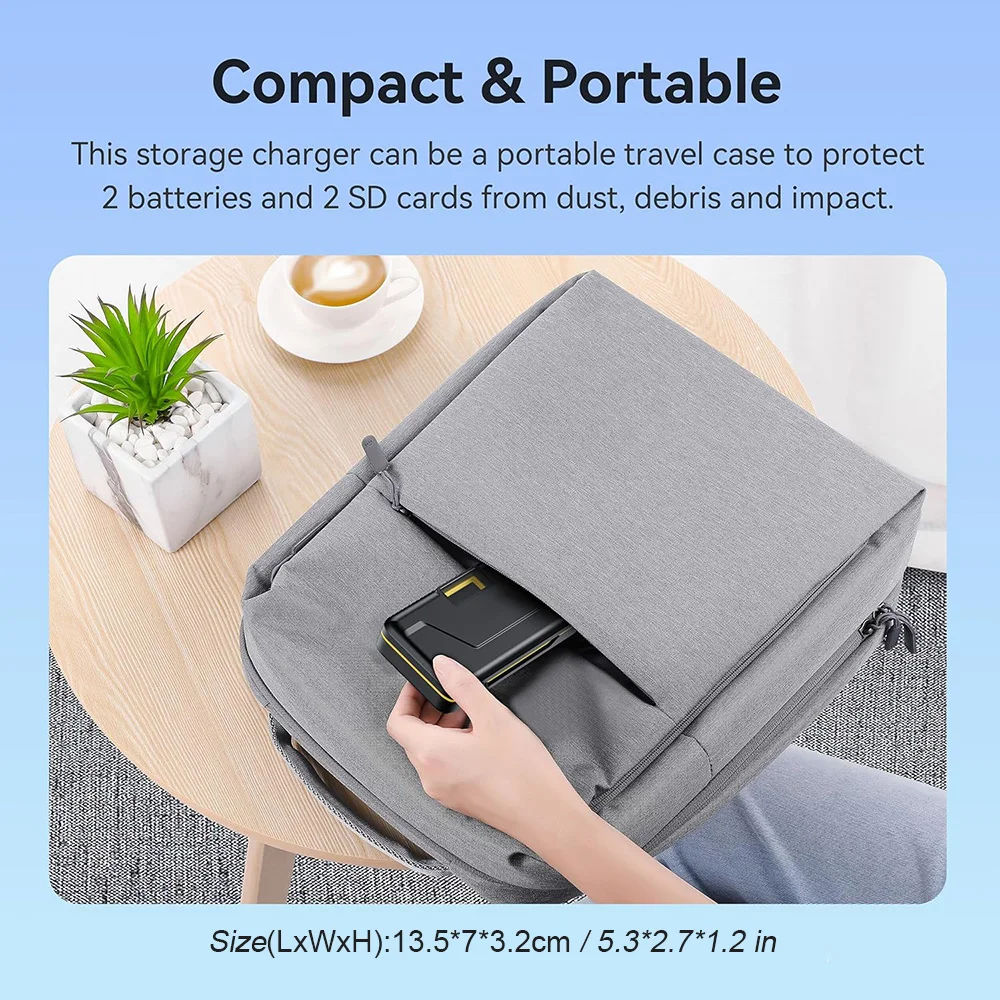 Nabíječka baterií LP-E6 je vhodná pro fotoaparáty Canon EOS R7, EOS R6, EOS R5 C, 90D, 80D, 70D, 5DS, 5DS R atd. - náhled 6