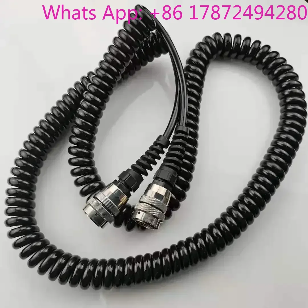 PN.2460770014 Asphalt Paver Leveling System 1.5m 8-Pin 8-Hole Grade Sensor Cable