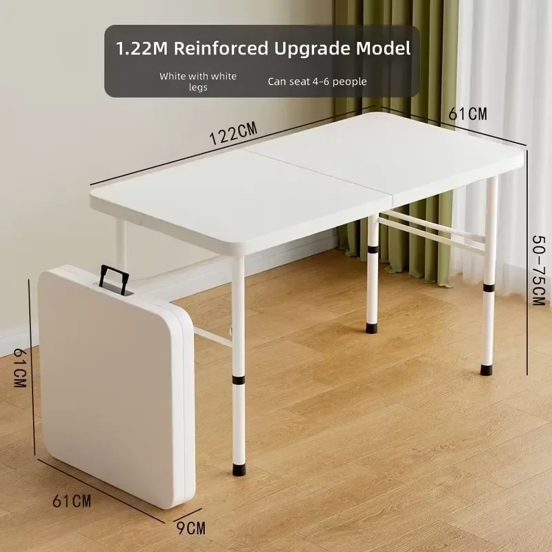 Multifunctional Foldable Rectangular Desk for Apartments and Camping