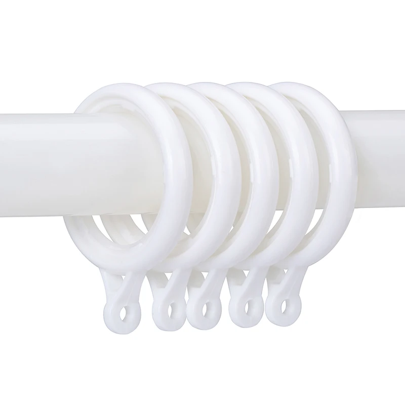Plastikowy przesuwny rzymski pierścień do zasłon, pierścienie z oczkami, niski poziom hałasu, średnica wewnętrzna 30 mm, 42 mm, nanoskala, 32 szt.