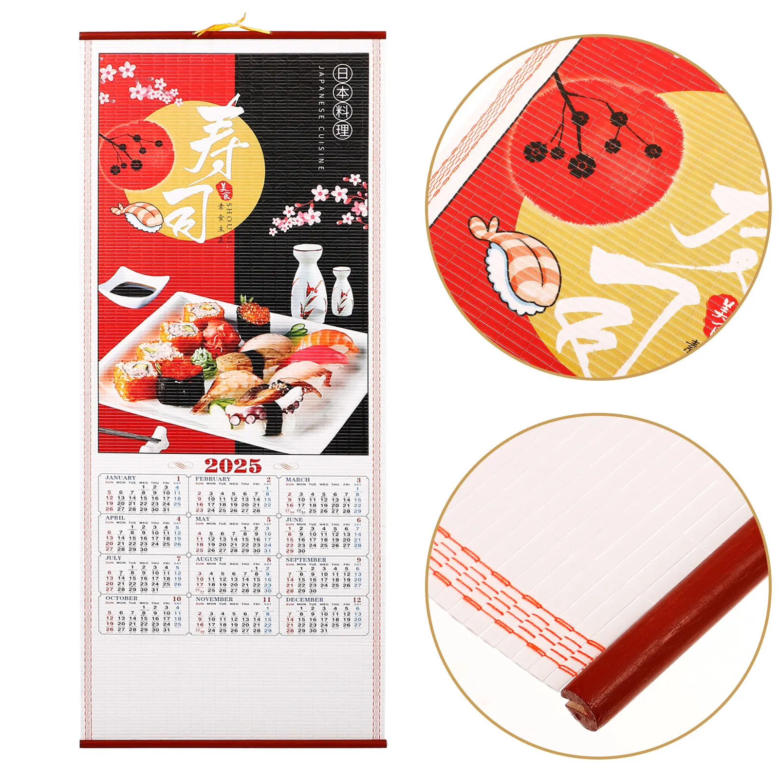 

Chinese 2025 Hanging Calendar Snake Year Wall Calendar Planner for Home Office Clear Printed Decorative Monthly Planning Daily