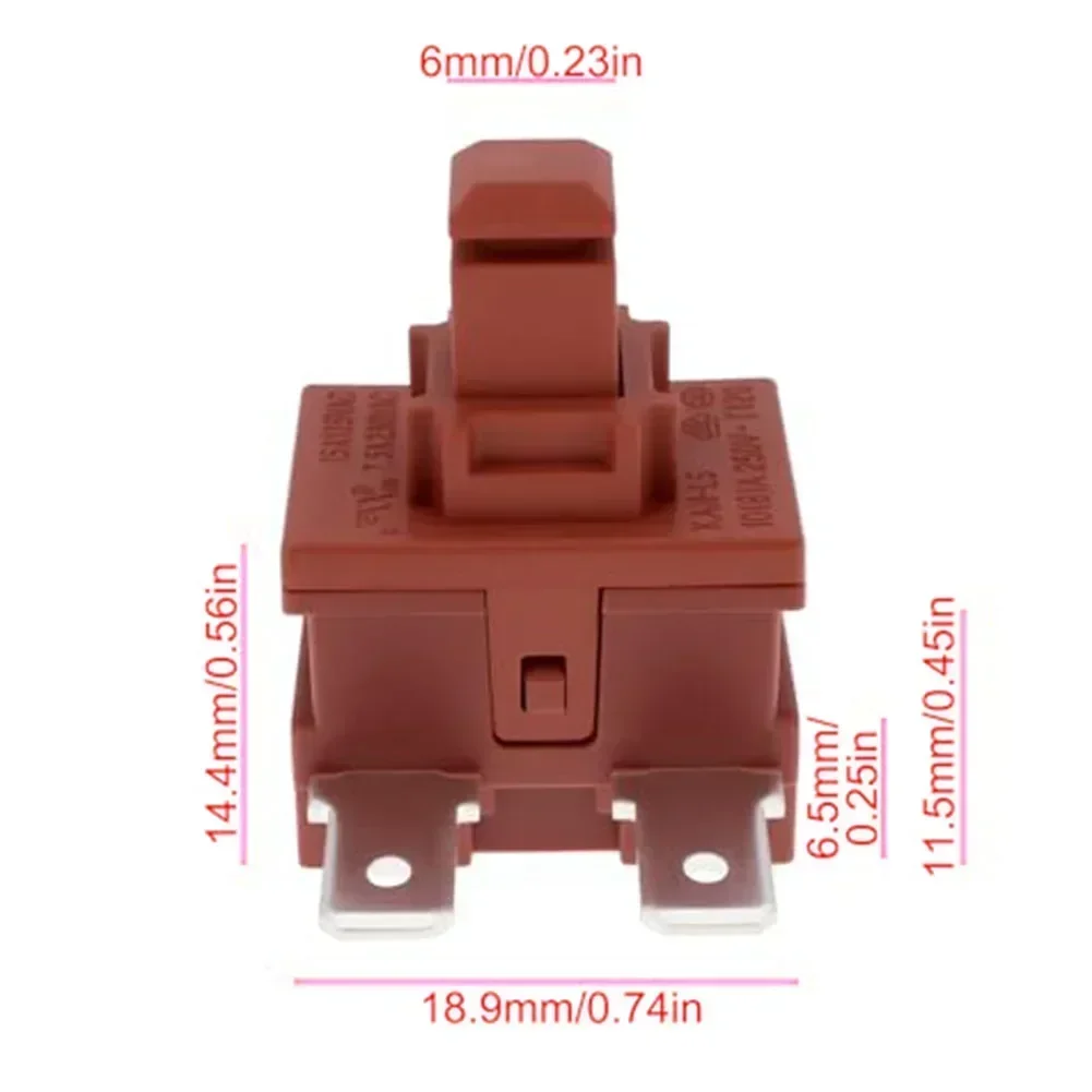On Off Switch Power Button Switch AC125V Voltage Easy Installation Essential Functionality Power Block Control