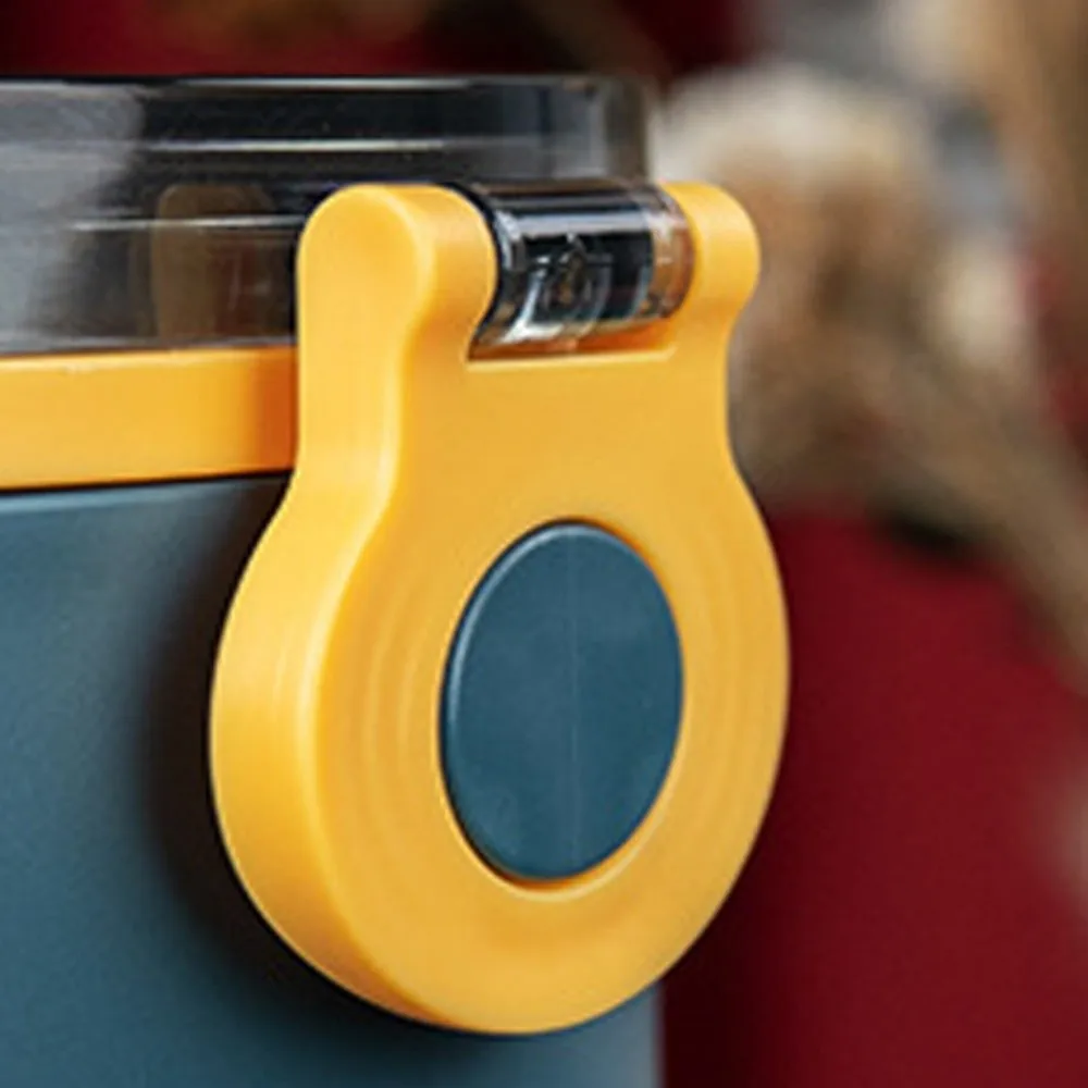 

304 Stainless Steel Thermal Lunch Box 1000/1600ml Drop-proof Insulated Circular Lunch Box Divided Detachable