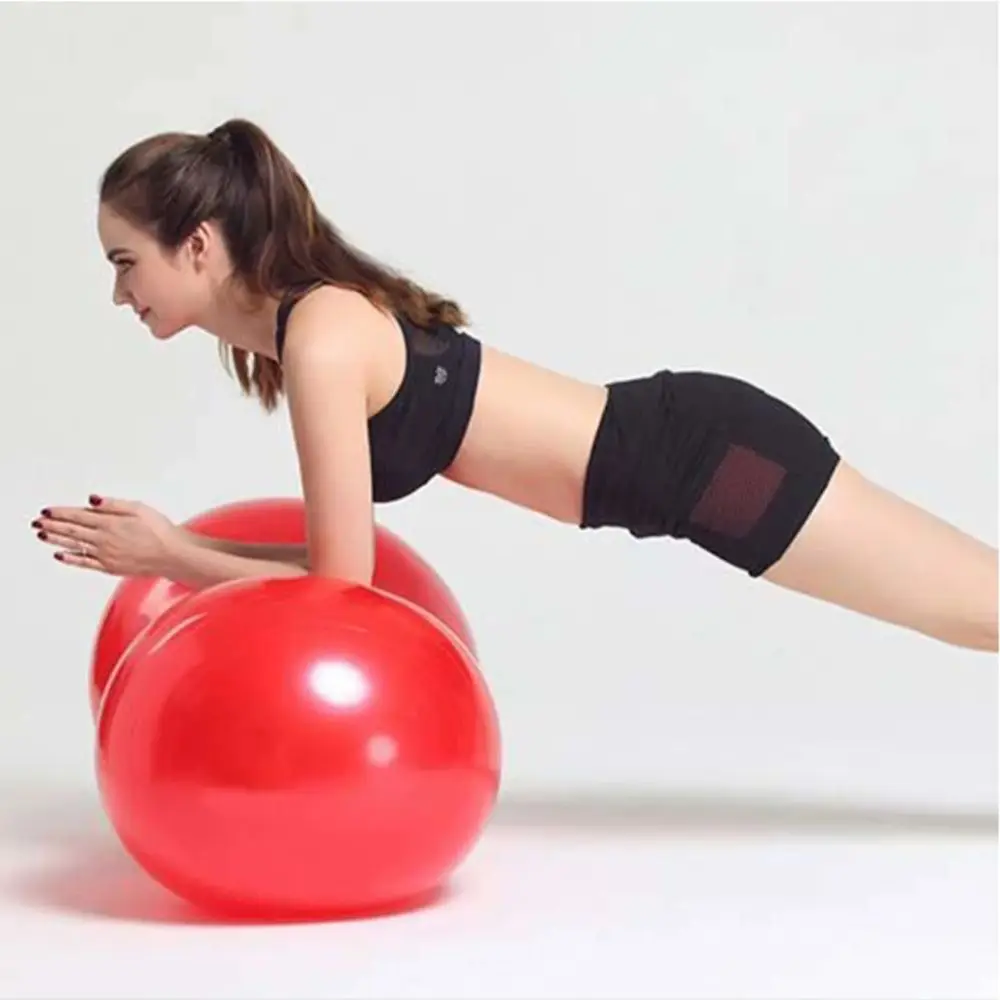 Thickened Explosion-proof Yoga Ball PVC Material With Pump Peanut Pattern Fitness Ball Non Slip Inflatable Pilates Yoga Ball