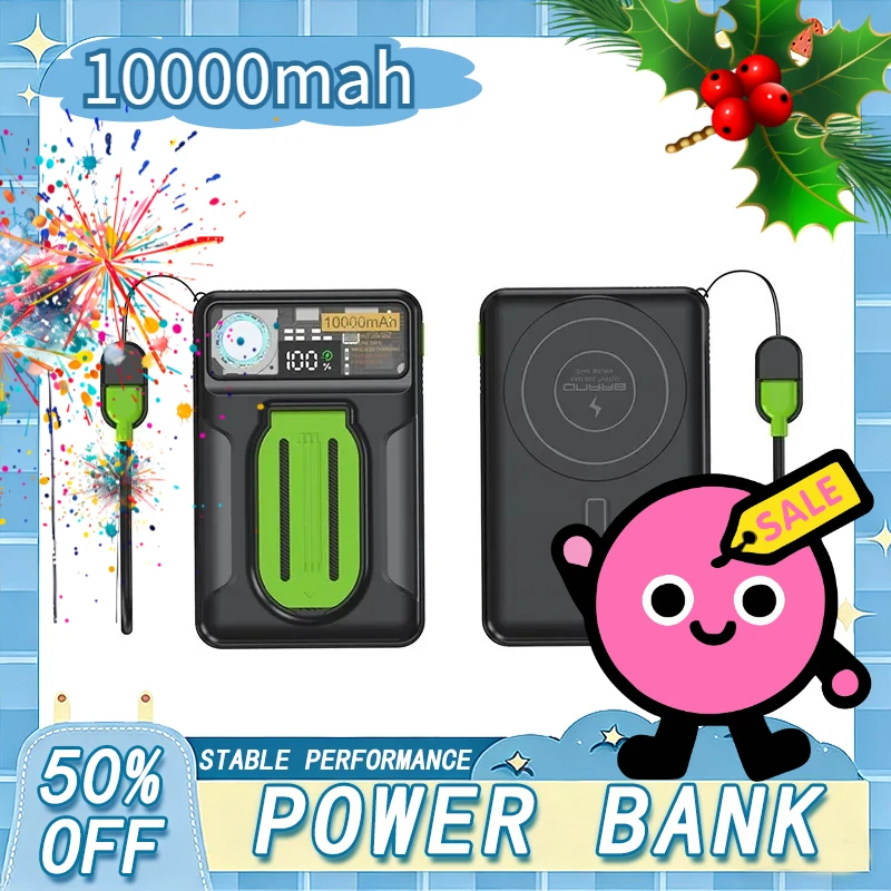 

10000mAh 22.5W Dual-Mode Power Station with Turbine Cooling, Magnetic & Wired Dual Fast Charging for Cross-Platform Devices
