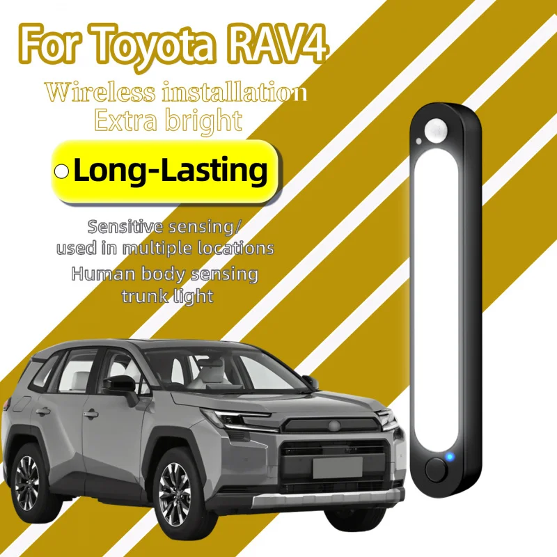 For Toyota RAV4 Popular Family SUV Trunk Light Magnetic Wireless Rechargeable Motion Sensor LED Rear Storage Illumination Lamp