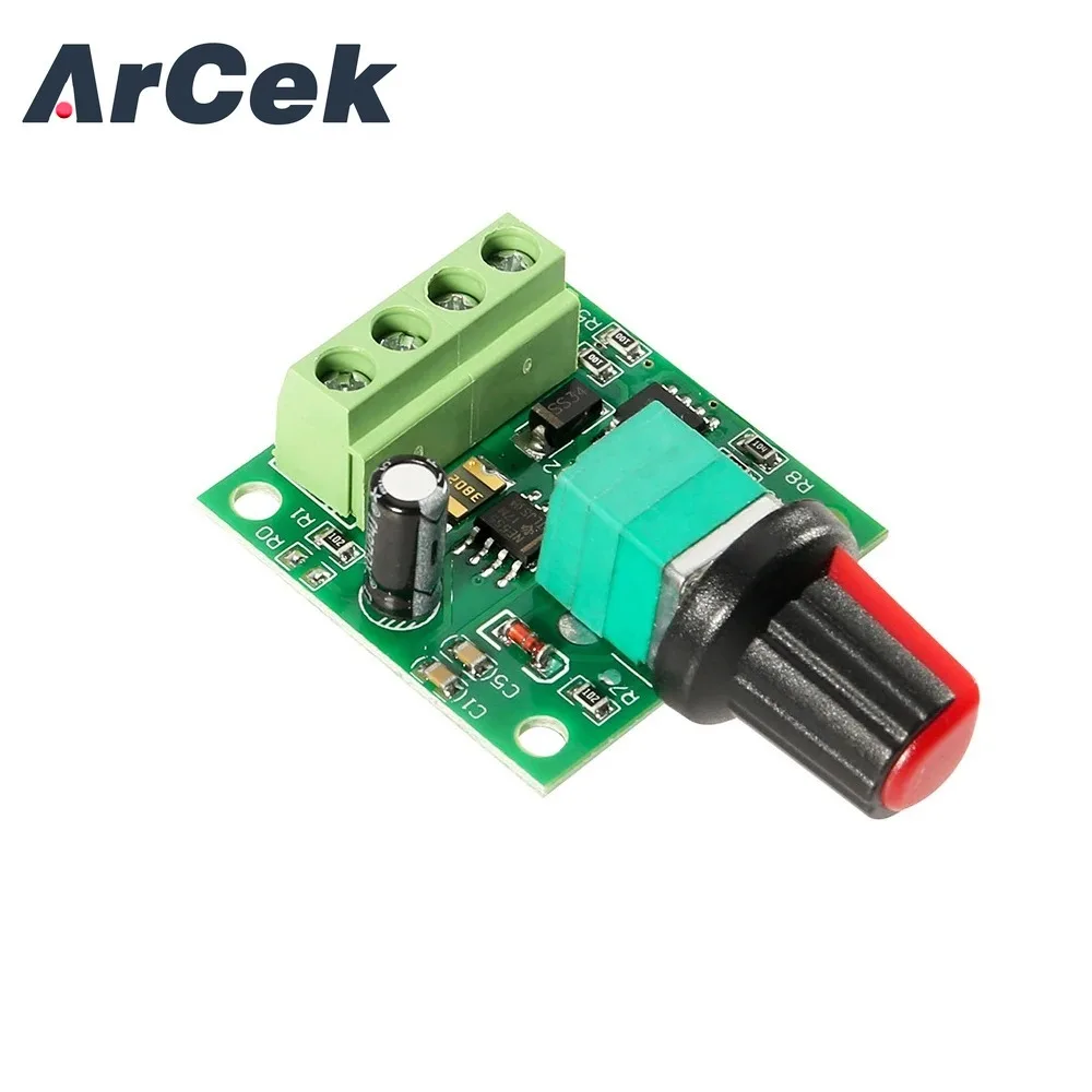 DC 1.8V 3V 5V 6V 12V 2A PWM Motor Speed Controller Low Voltage Motor Speed Controller PWM 0-100% Adjustable Drive Module