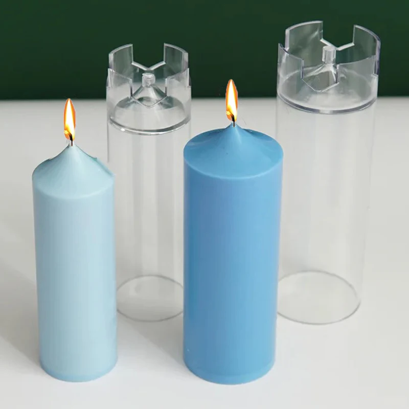 3D Spire Zylinder Kerze Form DIY Vintage Kirche Kopf Kerzen, Der Werkzeug Acryl Kunststoff Form Kit Hause Handgemachtes Geschenk