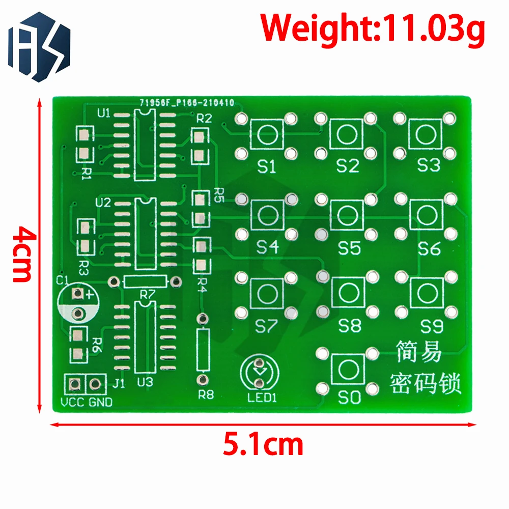 Multi-purpose simple electronic password lock kit electronic DIY kit Hobbyist, electronics lab Students