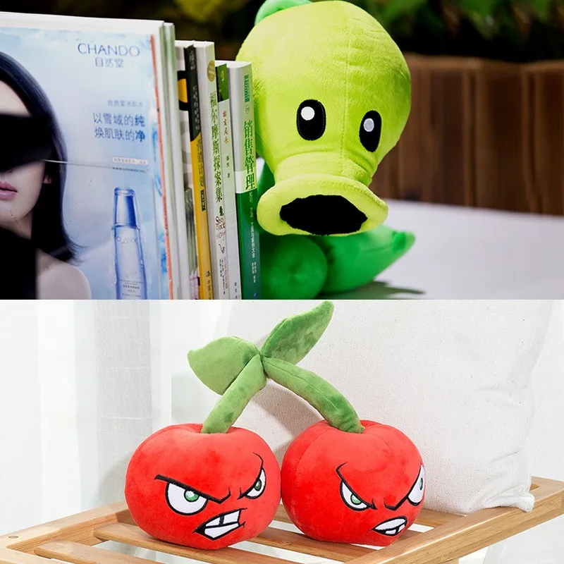 Plants Vs Zombies Game Peripheral Plush Doll Pvz Squash Cherry Cute Soft Stuffed Toys Children Birthday Gift