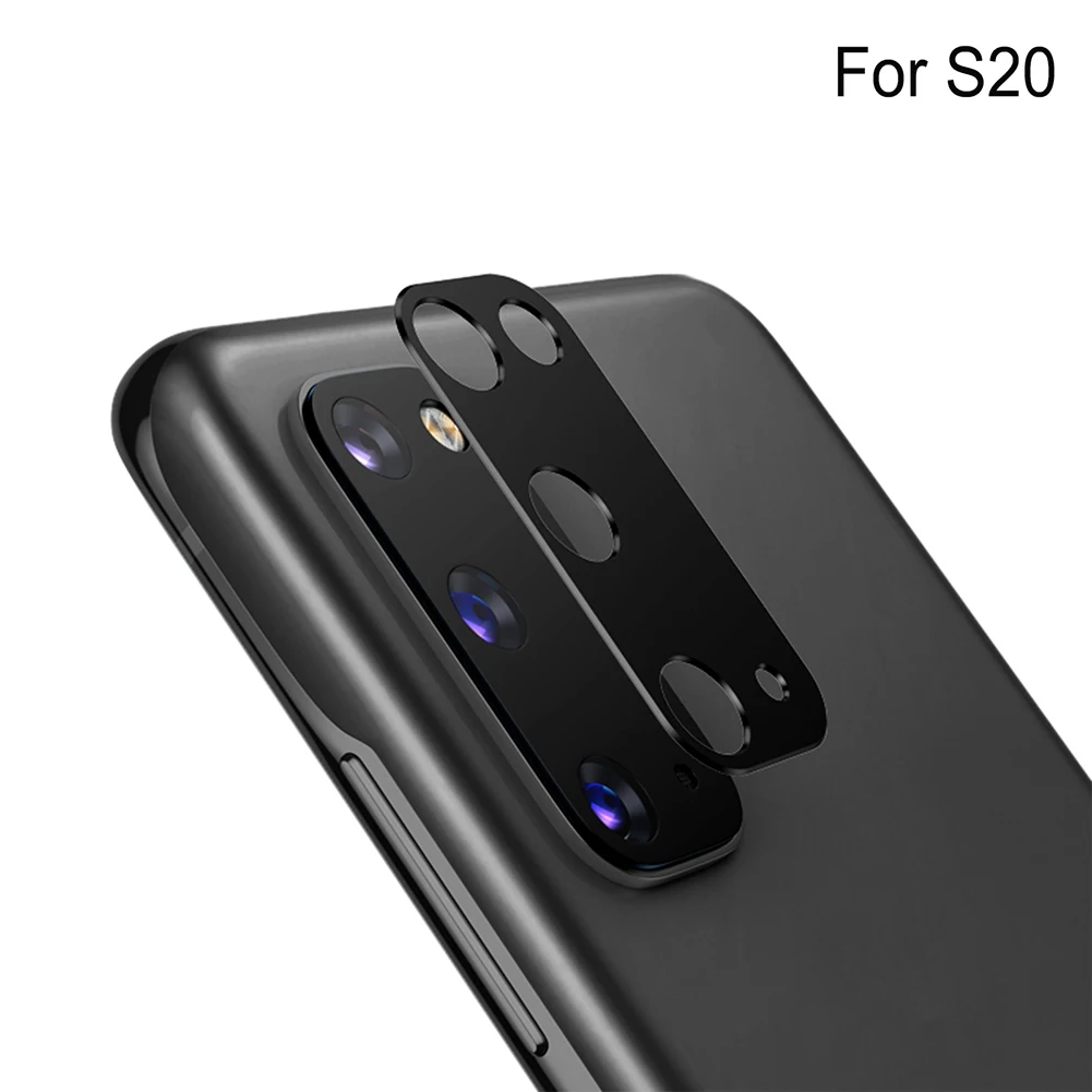 Protector de lente de cámara, película protectora para S20 Ultra, funda con anillo de lente trasera de Metal para SamsungGalaxy S20 Plus/S20 Ultra