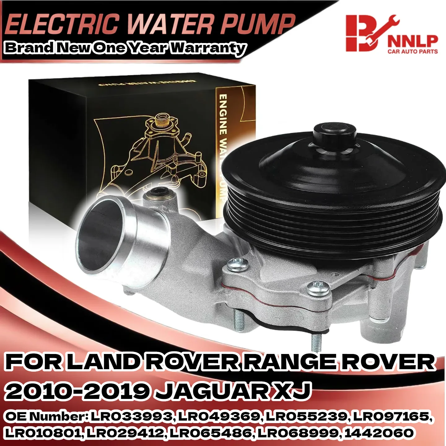 

Water Pump for Land Rover Range Rover 2010-2021, Discovery 2017-2020 & Jaguar | OE LR010801, LR029412 | 1442060
