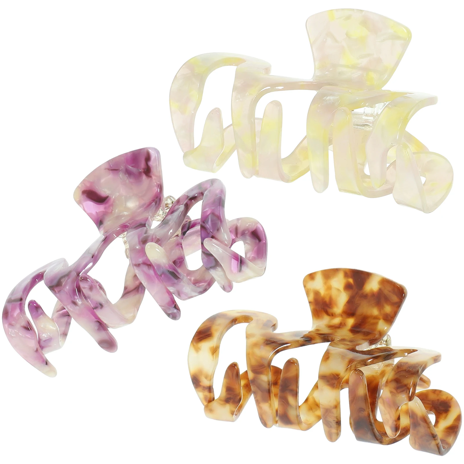 

3Pcs Hair Clips for Women Large Jaw Clamps Claw Clip Styling Tool Thick Fine Long Hair Holders Makeup Wash Face Use