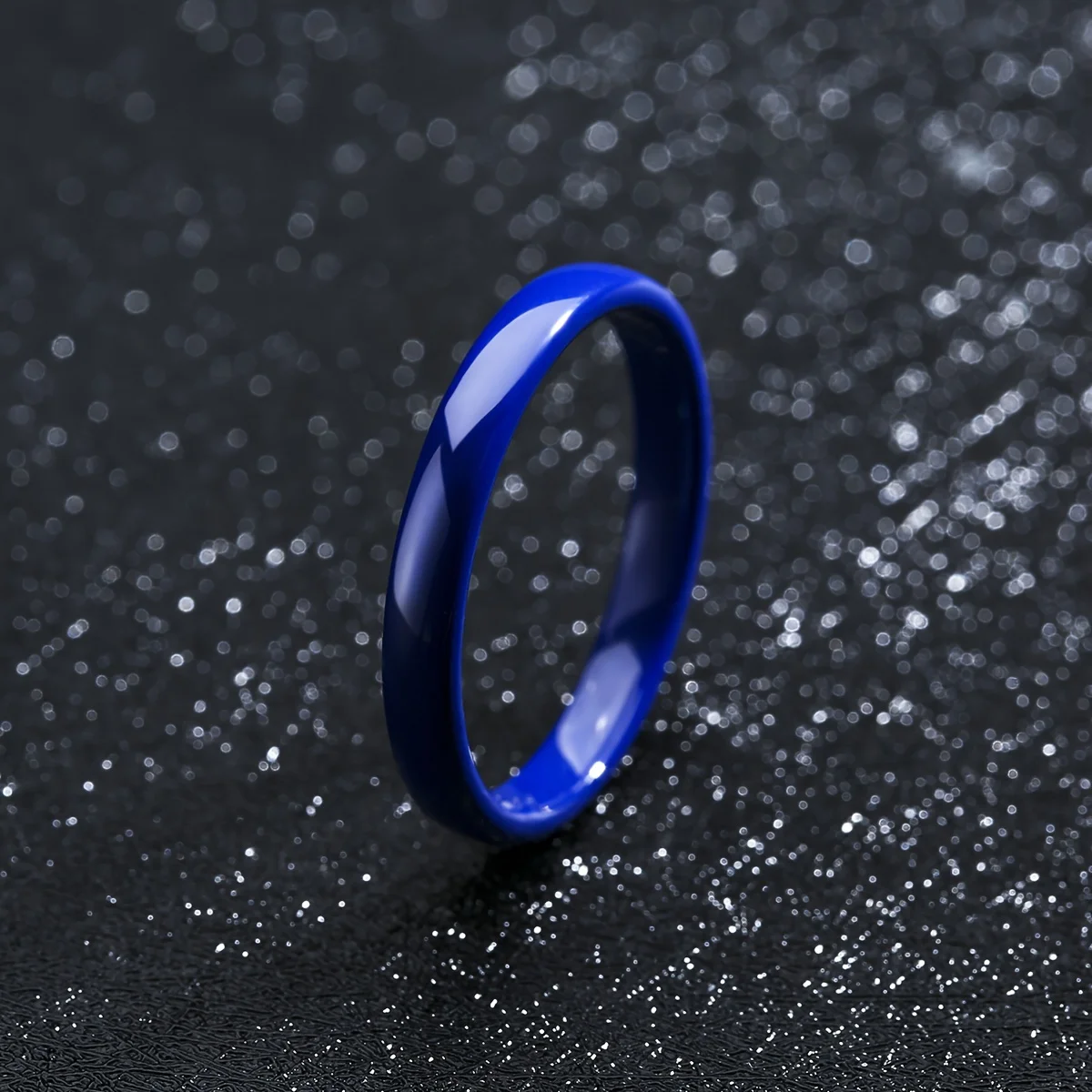 3mm Thin Stackable Ceramic Ring, Minimalist Wedding Band