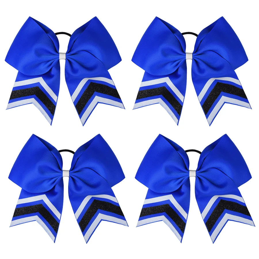 4 ชิ้นชุดอุปกรณ์เสริมแถบคาดศีรษะเงาบล็อคหางเทรนด์โบว์ผูกเครื่องสวมศีรษะปาร์ตี้ประสิทธิภาพสูงผมทุกวัน