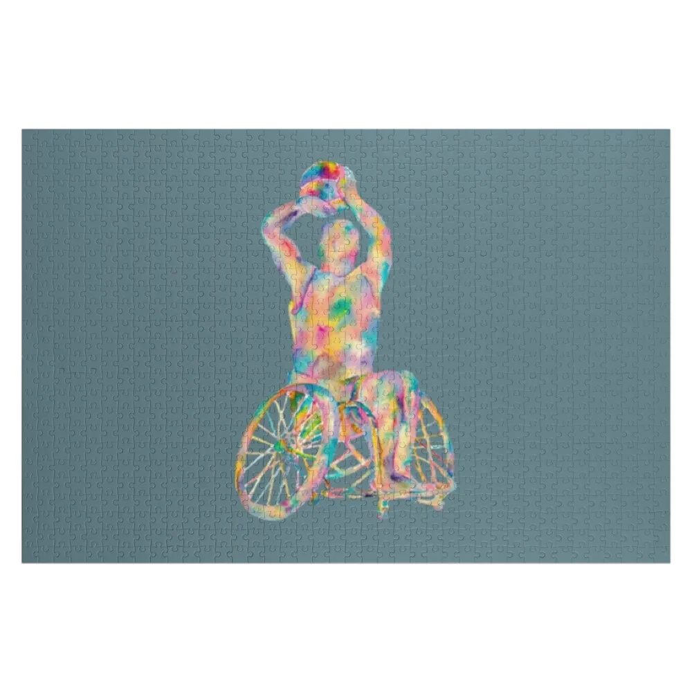 

Basketball Wheelchair Jigsaw Puzzle Personalized Toy Wood Name Wood Adults Puzzle