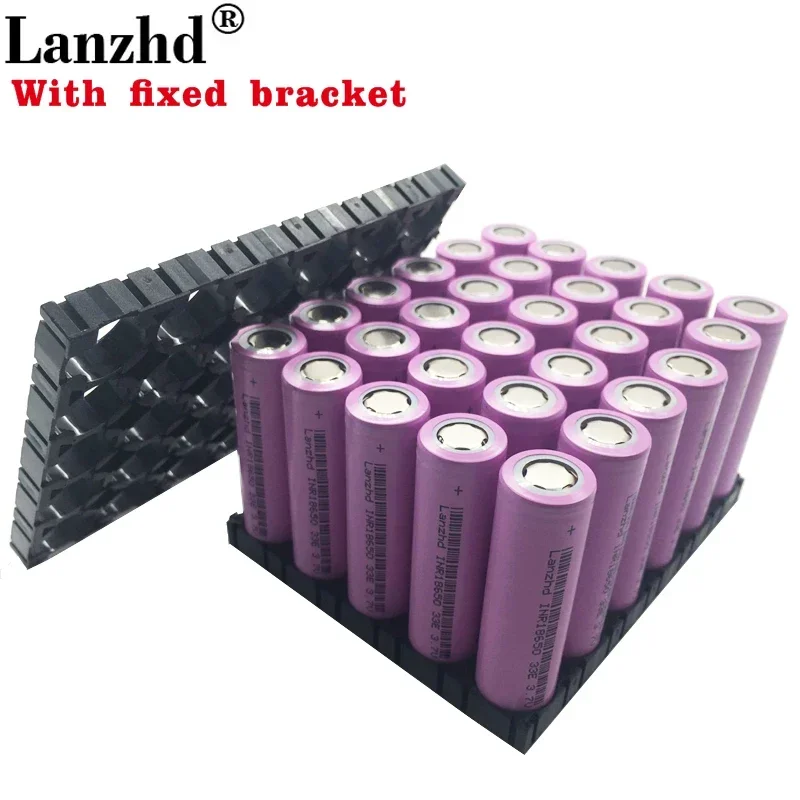 

8-30PCS 18650 Batteries 3.7V Li ion 3300mAh 30A 18650VTC7 INR18650 battery with fixed bracket 18650 Holder and Splicing Bracket