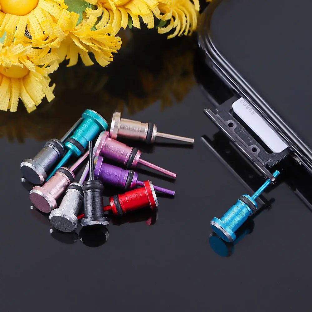 Universal Dustproof Plugs Aluminium Alloy Dust Plug Dustproof Durable Metal Stopper 3.5mm AUX Earphone Block Phone Accessories