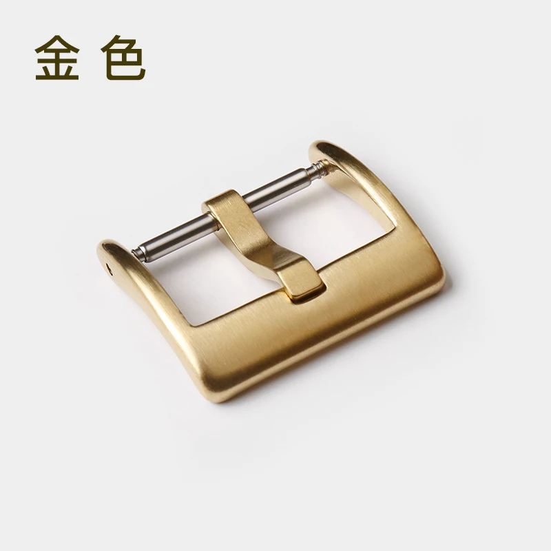 18mm 20mm 22mm 24mm Uniwersalna klamra ze stali nierdzewnej dla mężczyzn i kobiet, silikonowa klamra igłowa, srebrno-czarno-złota