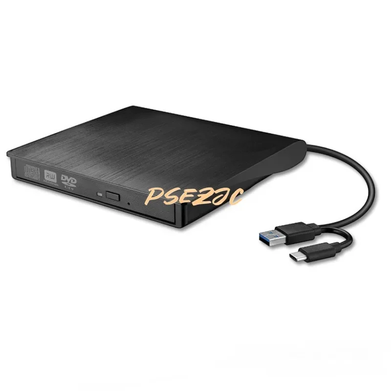 Universal Brushed Mobile DVD Player with Dual Interface External Optical Drive Tray Burner