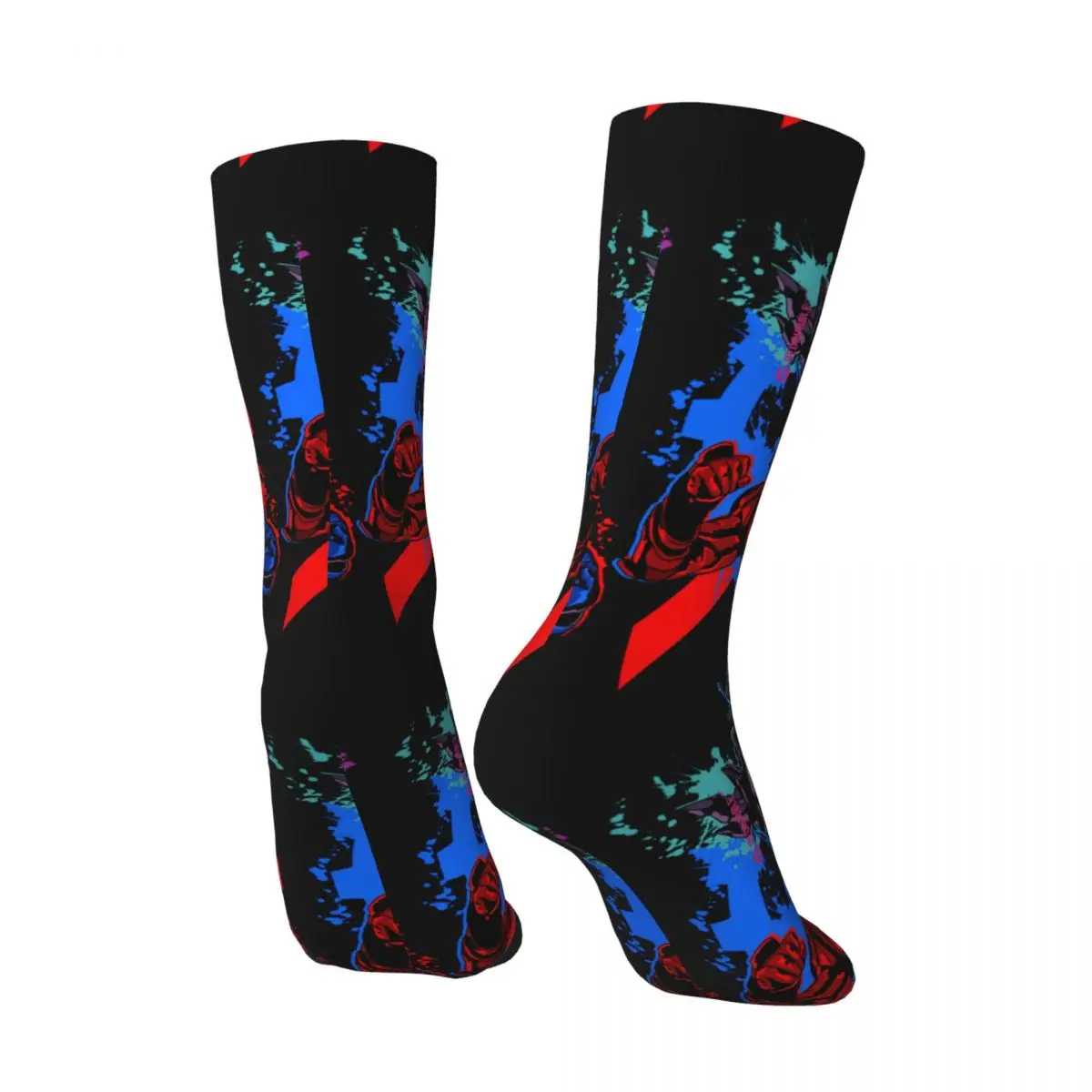 Hip Hop Retro Build Black Hazard Crazy Men's Compression Socks Unisex Kamen Rider Japanese Anime Harajuku Seamless Printed Sock