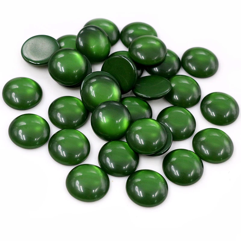 New Fashion Hot Sale 40pcs 8 10 12mm Mix Colors Flat back Resin Cabochons Cameo