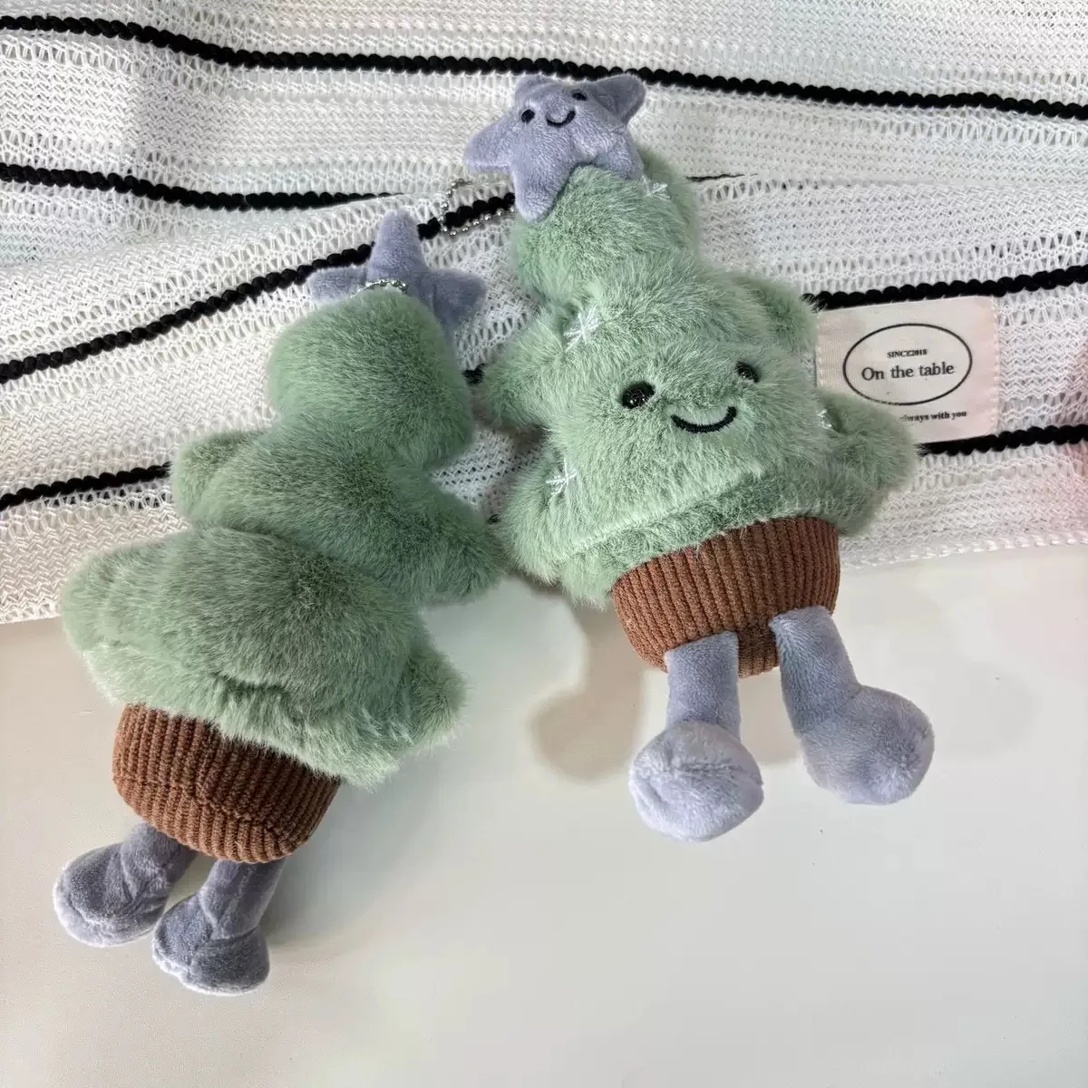 Funny Christmas Tree Plush Toys Cute Cartoon Gingerbread Dolls Soft Star Moon Shape Stuffed for Kids Festival Decor Party Gift