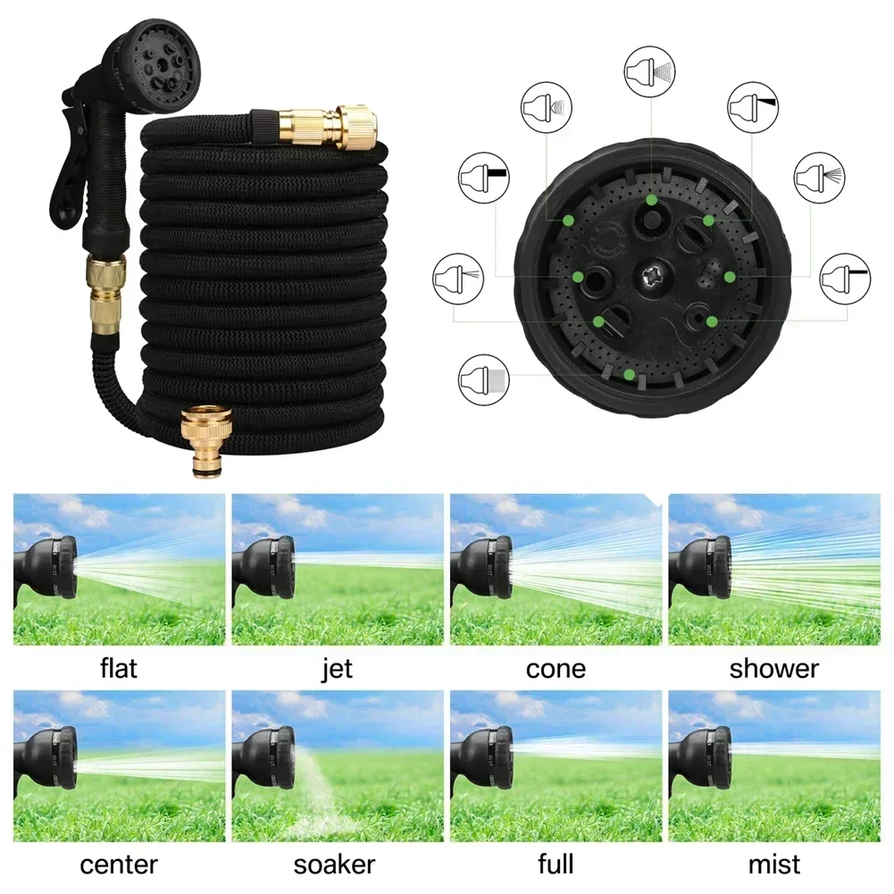 Garden Water Hose Expandable 22.5m Double Metal Connector High Pressure Pvc Reel Water Pipes for Garden Farm Irrigation Car Wash