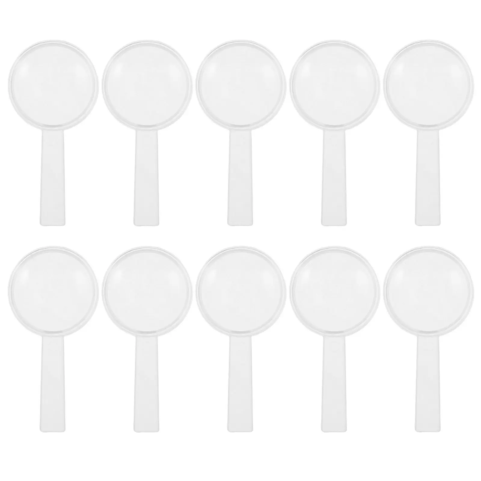 10Pcs 25Mm Kids Magnifying Glass Handheld Magnifier Transparent Lens for Outdoor Discovery Plant Insect Study Educational