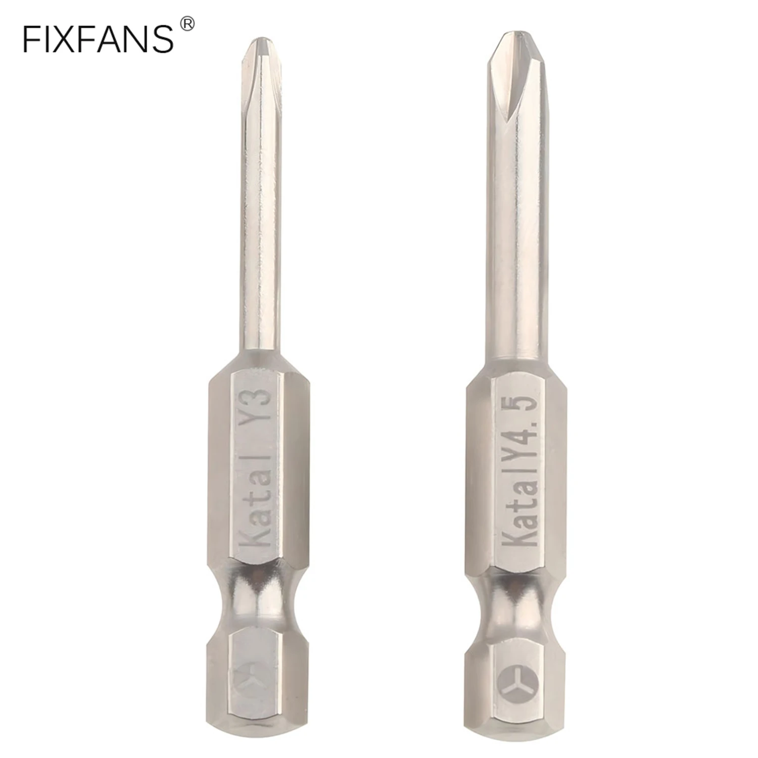 3.0mm 4.5mm Y Shape Triwing Screwdriver Bits, 1/4 Inch Hex Shank S2 Steel Magnetic Screw Driver Bit for Repair Work, 50mm Length