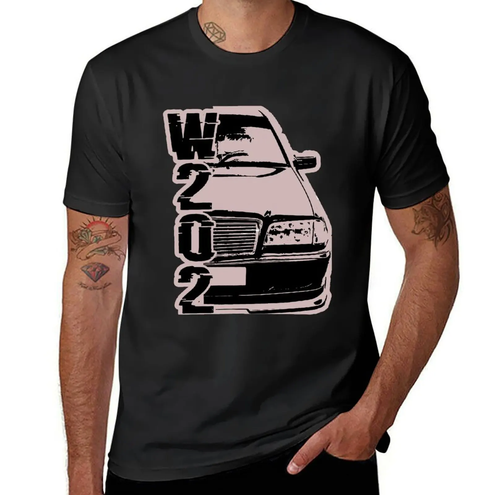 W202 Tuning T-Shirt aesthetic clothes graphics Blouse mens funny t shirts