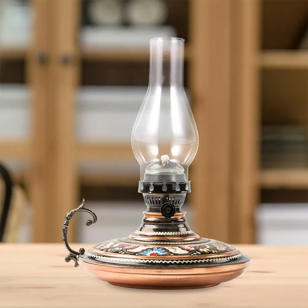 

Стеклянный плафон для лампы-фонаря, винтажный, ветрозащитный, для аварийного освещения и декора, 16.5x7.6