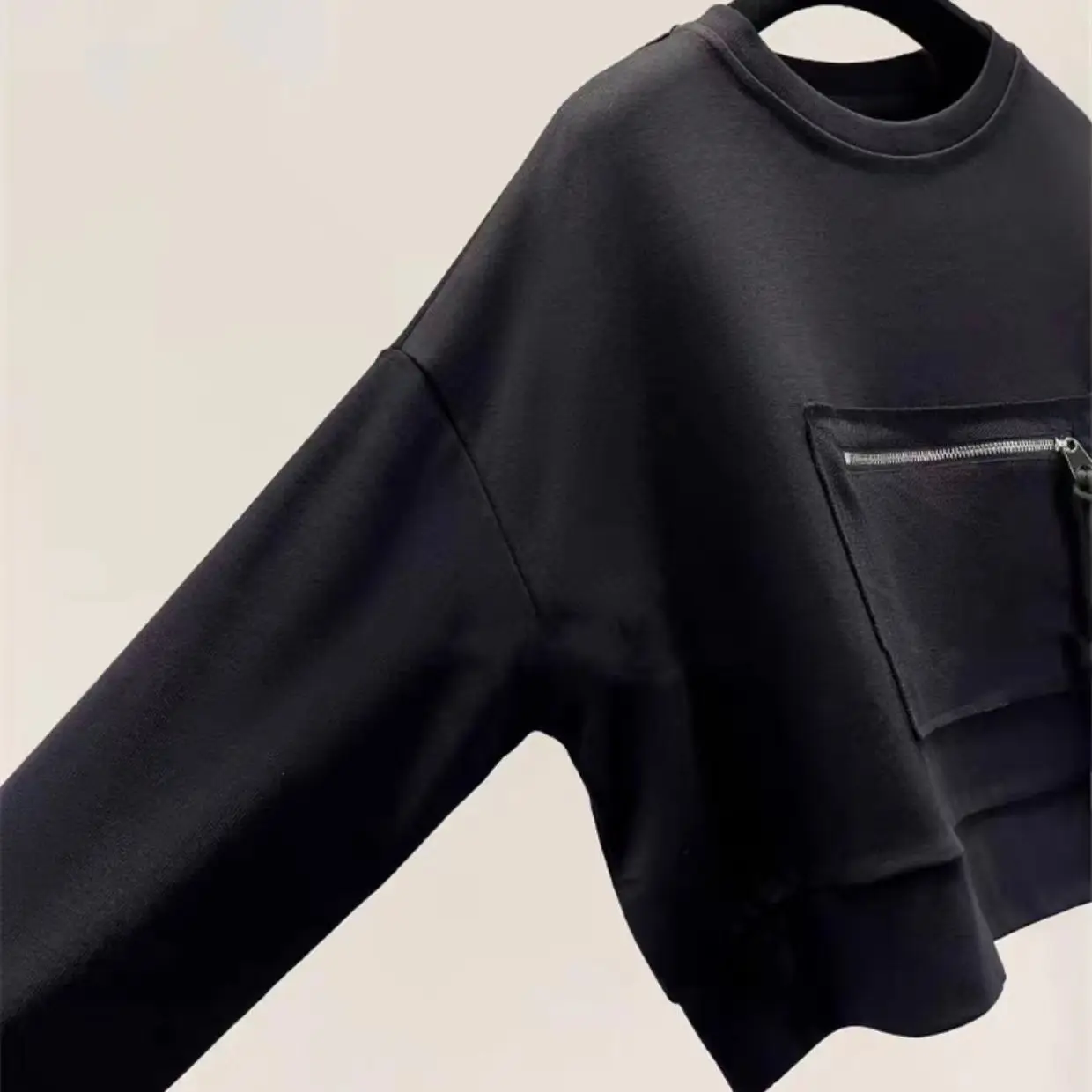 

Женские укороченные толстовки, осенняя женская одежда, бежевые тенденции Invierno Nueva Moda Urbana Estampada Divertida Stitched Fem