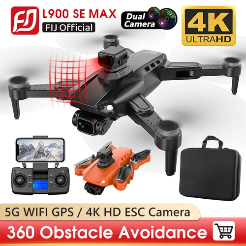 Imagen 1 del producto L900 PRO SE MAX Drone 4K GPS profesional 5G WIFI Cámara Dual sin escobillas Dron 360 evitación de obstáculos plegable RC Mini Quadcopter
