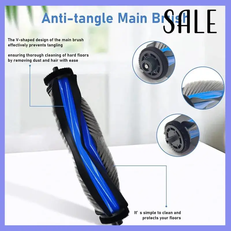 

Accessory Set For Ecovacs Deebot T80 OMNI Vacuum Cleaner Parts Main Side Brushes Dust Bags Filters CNIM Hot