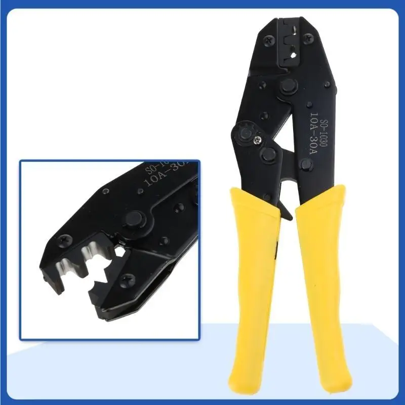 652F Ratcheting Wire Terminal Crimper Tool for Insulated Terminals Fixed Jaw Crimper