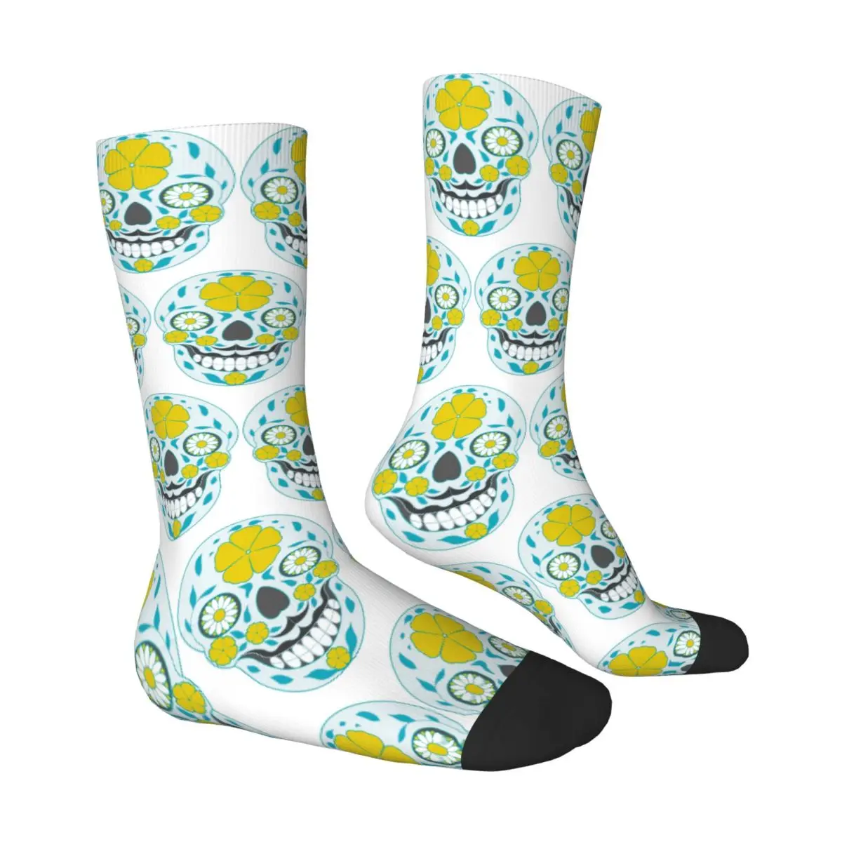 All Seasons Sugar Skull Socks Harajuku Sport Middle Tube Socks Super Soft Stockings for Men Women Gifts