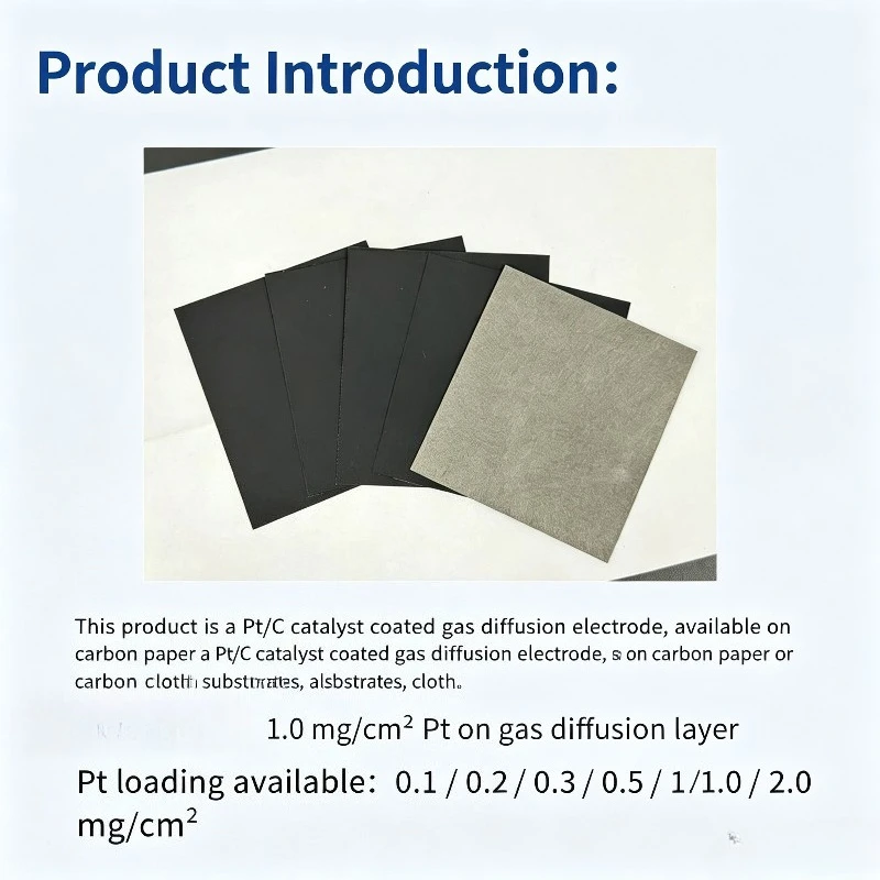 Gas Diffusion Electrode for PEM Fuel Cell & PEM Water Electrolysis Cathode, Pt Loading 1mg/cm²