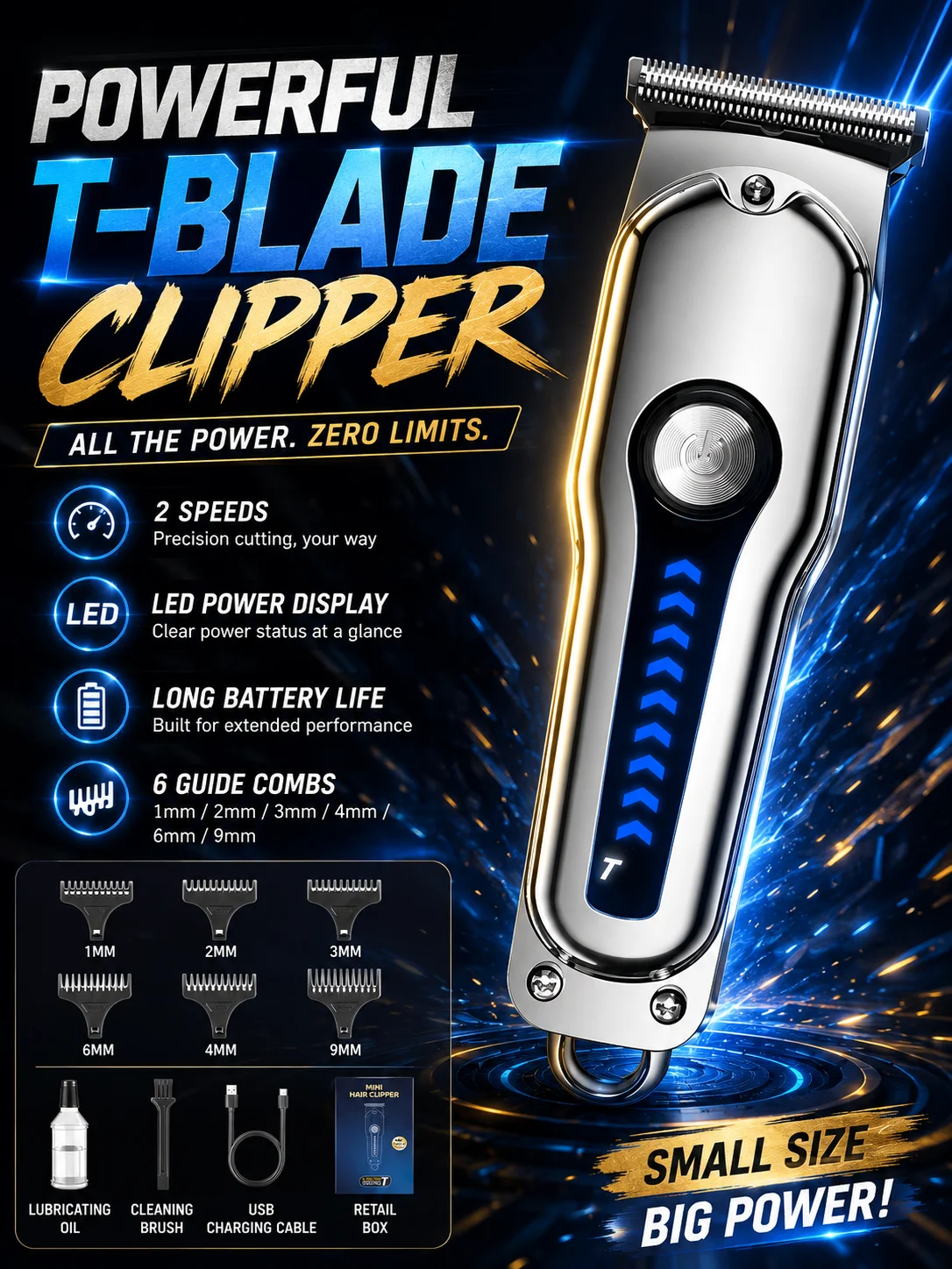 Electric Hair Clipper Kit for Men Shaver Hair Trimmer Professional Cutting Machine Hair Trimmer Home, German Seiko Quality