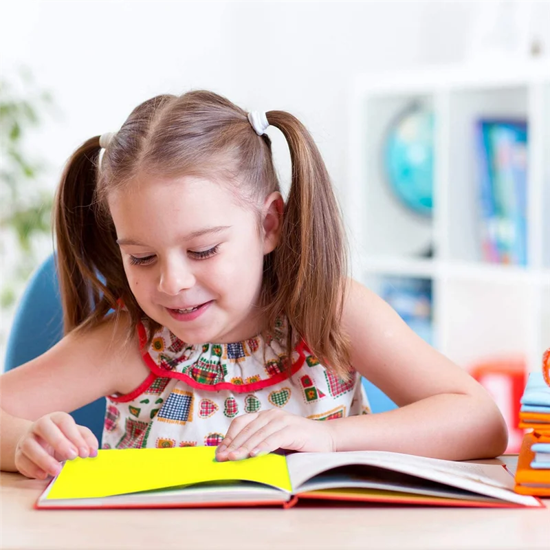 L73A 2025-24Pcs Colored Overlays For Dyslexia, Dyslexia Reading Strips For Dyslexia Irlens, ADHD And Visual Stress, 11.7X8.3Inch