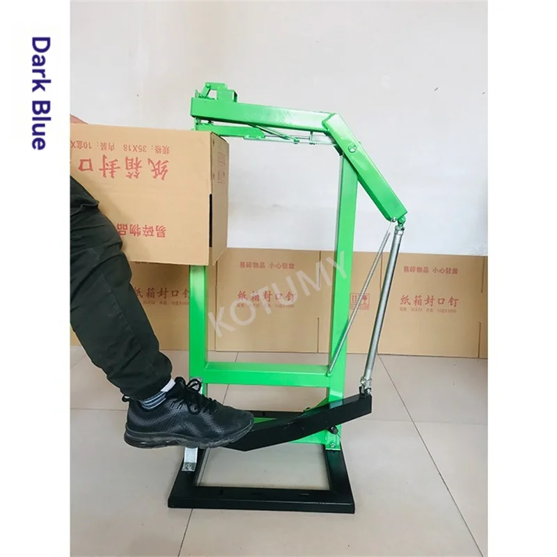 Máquina de encuadernación de cartón, cajas corrugadas, máquina de sellado de cartón operado por pie