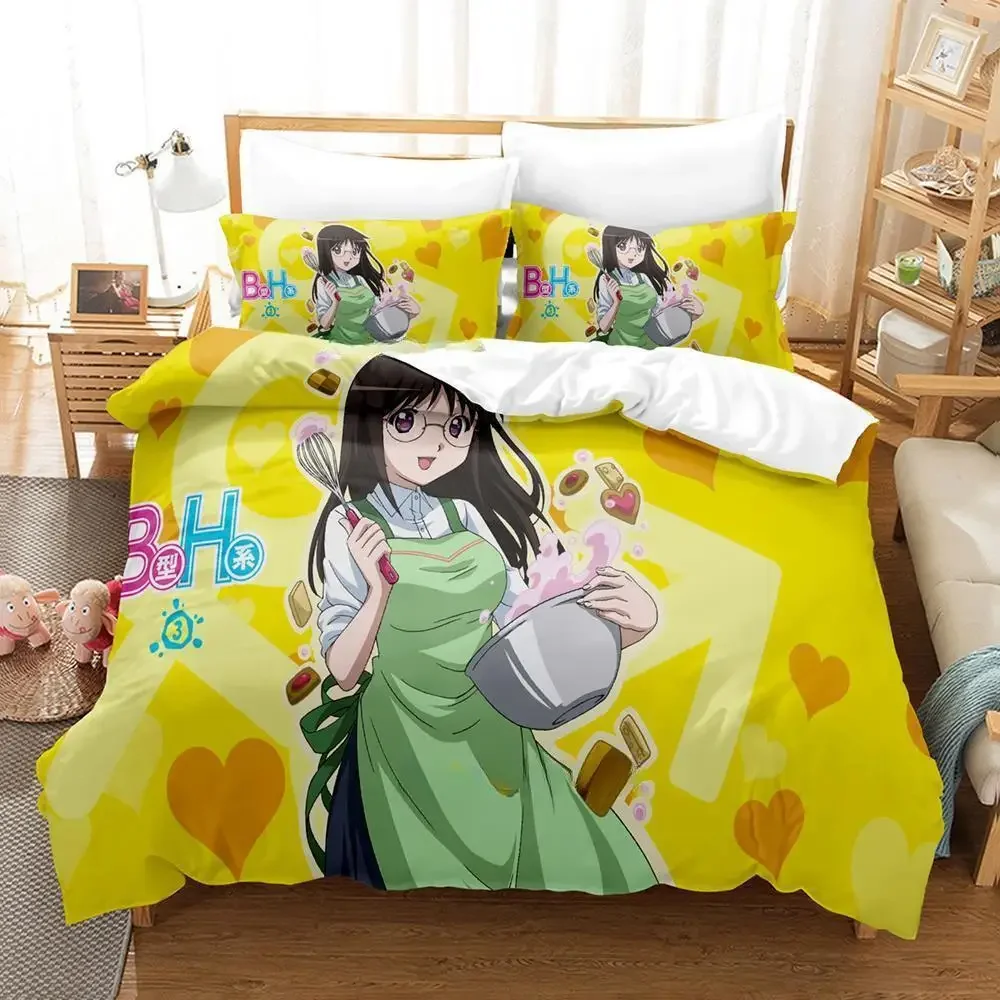

Anime Yamada's First Time: B Gata H Kei Bedding Set Single Twin Full Queen King Size Bed Set Adult Kid Bedroom Duvet cover Sets