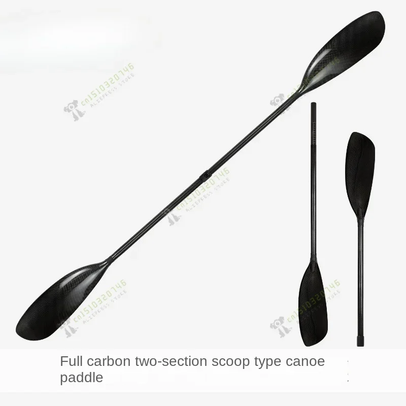 Full Carbon Two Spoon Kayak Paddle, Canoe, Shell Ocean Boat KAYAK Double Head Paddle