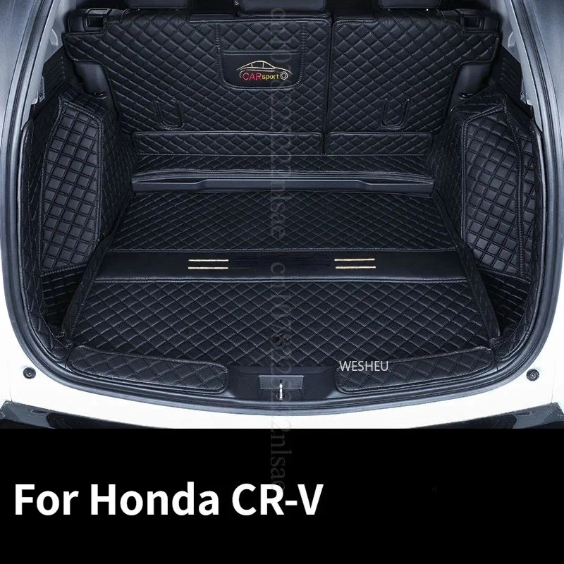 

For Honda CRV Accessories 2017-2026 Car Trunk Mat Storage Box Pad Waterproof Protective Rubber Car Mats Interior Cargo Liner