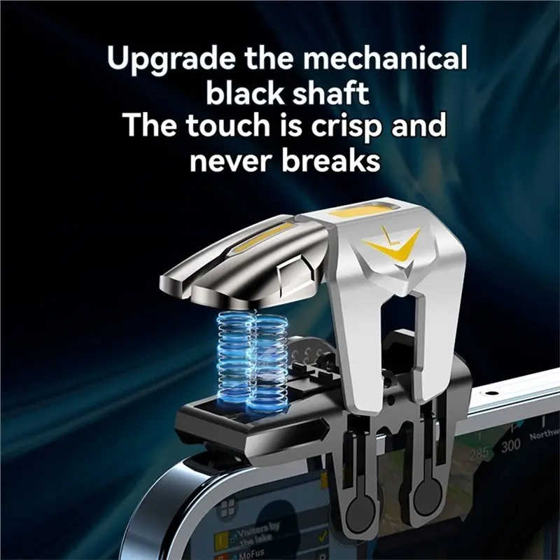 ELECT-For Mobile For PUBG Aim Shooting Game Trigger 6-Fingers L1 R1 Universal Gamepad Joystick For Mobile Phones