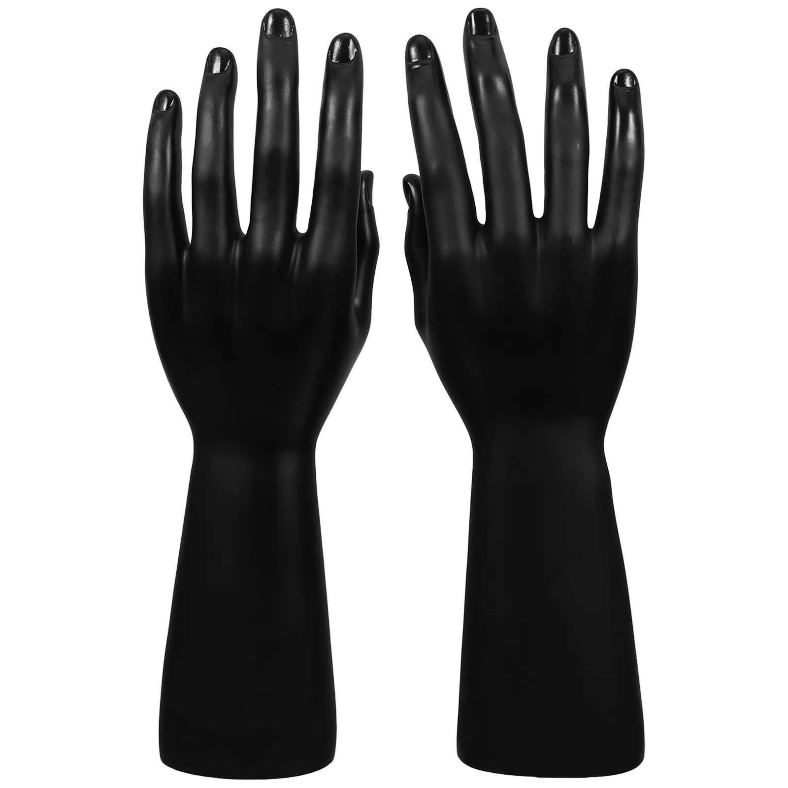 

2Pcs Realistic Mannequin Hands Natural Skin Tone Jewelry Display Holder Ring Bracelet Glove Stand Store Decoration