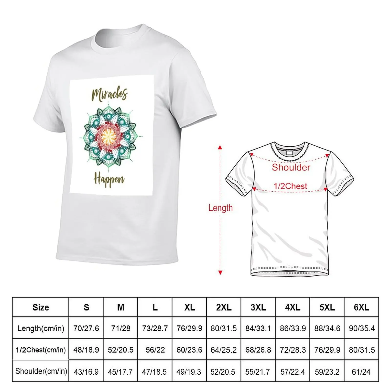 Miracles Happen T-Shirt Anti-Wrinkle Short Sleeve T-Shirt